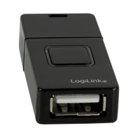 LogiLink LogiLink USB-A apa - USB-A anya gyorstöltő adapter fekete (AA0045) (AA0045)