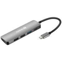 SANDBERG SANDBERG USB-C tartozék, USB-C Dock HDMI+3xUSB+PD 100W (136-32)