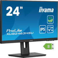 Iiyama iiyama ProLite XUB2463HSU-B1 számítógép monitor 61 cm (24") 1920 x 1080 pixelek Full HD LED Fekete (XUB2463HSU-B1)