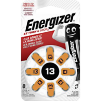 Energizer ZA13 hallókészülék elem, cink-levegő, 1,4V, 280 mAh, 8 db, Energizer ZA13, PR48 (E301431600)