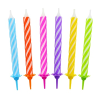 Godan Godan Születésnapi 12 darabos színes spirál gyertya 8 cm (PF-SUS12) (PF-SUS12)