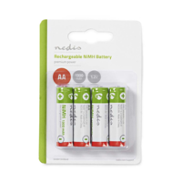 Nedis Nedis újratölthető Ni-MH 1300 mAh AA 1.2V Akkumulátor 4db/cs (BANM13HR64B) (BANM13HR64B)