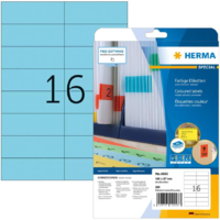 HERMA HERMA Etiketten A4 blau 105x37mm Papier matt ablösbar 320St. (4553)