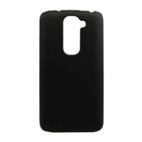 gigapack Műanyag telefonvédő (gumírozott) FEKETE [LG G2 mini (D620)] (5996457444465)