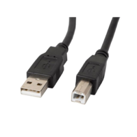 Lanberg Lanberg USB 2.0 A-B összekötő kábel 3m ferrite fekete (CA-USBA-11CC-0030-BK) (CA-USBA-11CC-0030-BK)