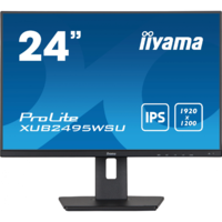 iiyama iiyama ProLite XUB2495WSU-B5 számítógép monitor 61,2 cm (24.1") 1920 x 1200 pixelek WUXGA LCD Fekete (XUB2495WSU-B5)