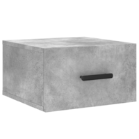 vidaXL 2 db betonszürke falra szerelhető éjjeliszekrény 35x35x20 cm (829844)