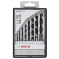 Bosch Accessories Fa spirál fúró készlet 8 részes 3 mm, 4 mm, 5 mm, 6 mm, 7 mm, 8 mm, 9 mm, 10 mm Bosch Accessories 2607010533 Hengeres befogószár 1 készlet (2607010533)