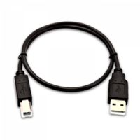 V7 V7 V7USB2AB-50C-1E USB kábel 0,5 M USB 1.0 USB A USB B Fekete (V7USB2AB-50C-1E)