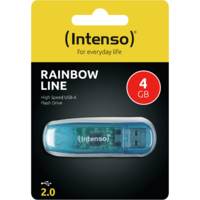 Intenso Intenso Rainbow Line 4GB USB 2.0 Áttetsző Kék (3502450)