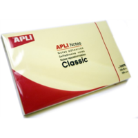 Apli Apli 125x75mm öntapadó jegyzettömb (100db) - Sárga (10976)