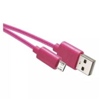 EMOS EMOS SM7006P USB-A 2.0 - microUSB-B 2.0 töltő- és adatkábel 1m rózsaszín (SM7006P)