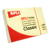 Apli Apli 50x75mm öntapadó jegyzettömb (100db) - Sárga (10971)