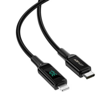 ACEFAST ACEFAST C6-01 USB-C - Lightning kábel 30W 1.2m fekete (C6-01 black)
