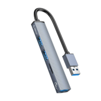 Orico Orico 3x USB 3.0 Hub + kártyaolvasó szürke (AH-A12F-GY) (AH-A12F-GY)