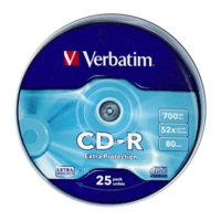 Verbatim Verbatim CD-R írható CD lemez 700MB 25db hengeres (43432)
