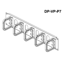 Conteg Conteg kábel rögzítő 19" 2U 80/80 (DP-VP-P7) (DP-VP-P7)