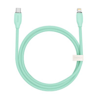 Baseus Baseus Jelly USB-C-Lightning kábel, 20W, 2m, zöld (CAGD020106) (CAGD020106)