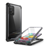 SUPCASE SUPCASE IBLSN szilikon telefonvédő (közepesen ütésálló, légpárnás sarok, műanyag előlap, akril hátlap) FEKETE [Samsung Galaxy A72 5G (SM-A726F)] (5996591093659)