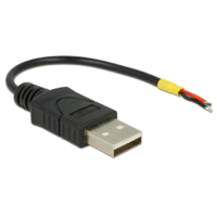 DeLock Delock USB Type-A 2.0 -> 2db nyitott vezetékkel 10cm (85250) (d85250)