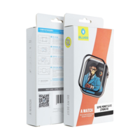 Egyéb Mr. Monkey 5D Glass Premium Apple Watch S4 / S5 / S6 / SE Kijelzővédő üveg - 44 mm (TG-5D-APW44-BK)