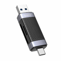 Orico Orico külső TF/SD kártyaolvasó USB+USB-C fekete (CD2D-AC2-BK) (CD2D-AC2-BK)
