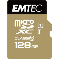 Emtec 128GB microSDXC Emtec Gold+ CL10 + adapter (ECMSDM128GXC10GP) (ECMSDM128GXC10GP)