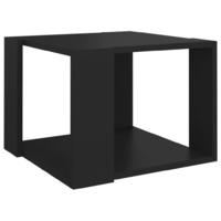 vidaXL fekete szerelt fa dohányzóasztal 40 x 40 x 30 cm (806311)