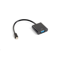 Lanberg Lanberg mini DisplayPort --> VGA kábel 20cm (AD-0006-BK) (AD-0006-BK)