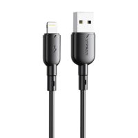 Vipfan Vipfan Colorful X11 USB-A - Lightning kábel 3A, 1m fekete (X11LT-black) (X11LT-black)