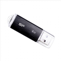 SILICON POWER Pen Drive 8GB Silicon Power Ultima U02 fekete USB 2.0 (SP008GBUF2U02V1K) (SP008GBUF2U02V1K)