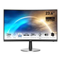 MSI MSI Pro MP2422C számítógép monitor 59,9 cm (23.6") 1920 x 1080 pixelek Full HD Fekete (PRO MP2422C)