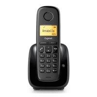 Gigaset TELEFON készülék, DECT / hordozható Gigaset A180 FEKETE (A180) (A180)