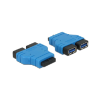 Delock DELOCK USB3.0 Adapter Pinheader -> 2x A Bu/Bu nebeneinand (65670)