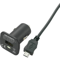 VOLTCRAFT Szivargyújtó USB töltő adapter, Micro USB kábellel 12V/5VDC 1000mA Voltcraft CPS-1000 (CPS-1000 MicroUSB)