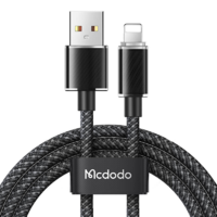 Mcdodo Mcdodo CA-3640 USB-A apa - USB-C/Lightning apa Adat és töltő kábel - Fekete (1.2m) (CA-3640)