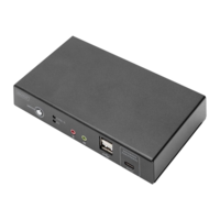 Digitus DIGITUS DS-12901 - KVM / audio / USB switch - 4k30hz, usb-c/usb/hdmi in, hdmi out, network - 2 ports (DS-12901)