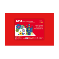 Apli Apli Eva Sheets Moosgumi 400x600mm kreatív gumilap - Piros (5 db / csomag) (12756)