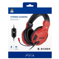 Bigben Interactive Stereo Gaming Headset V3 Piros PS4 (PS4OFHEADSETV3RED)