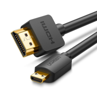 UGREEN UGREEN HD127 Micro HDMI - HDMI 4K 3D kábel 1m, fekete (30148) (UG30148)