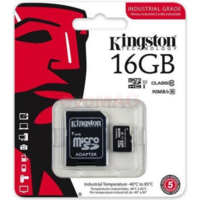 KINGSTON KINGSTON Memóriakártya Micro SDHC 16GB INDUSTRIAL CLASS 10 + SDadapter (SDCIT/16GB)