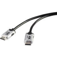 SpeaKa Professional Prémium HDMI 4k/Ultra-HD Csatlakozókábel[1x HDMI dugó - 1x HDMI dugó]6.00 mFeketeSpeaKa Professional (SP-7657900)