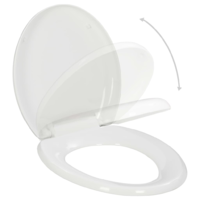 vidaXL fehér gyorsan szerelhető WC-ülőke lassan csukódó fedéllel (145015)