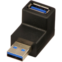 Lindy LINDY Adapter USB 3.0 Typ A 90° unten M/F Stecker Kupplung (71260)