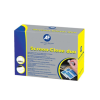 AF AF "Screen-Clene Duo" Tisztítókendő, képernyőhöz, 20 db nedves-száraz kendőpár (SCR020) (SCR020)