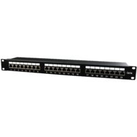 Gembird Gembird 24 portos Cat.5E 1U 19" RJ45 Patch Panel (NPP-C524-002)