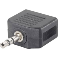 SpeaKa Professional SpeaKa Professional Jack Audio Y adapter [1x Jack dugó, 3,5 mm-es - 2x Jack alj, 3,5 mm-es] Fekete (SP-7870244)