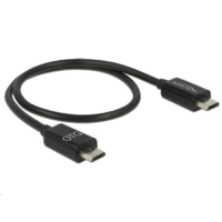 DeLock Delock 83570 USB2.0 B apa --> micro USB-B apa OTG tápfeszültség-megosztó kábel (83570)