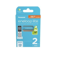 Panasonic Panasonic Eneloop Lite 1.2V AAA 550mAh akku 2db (BK4LCCE-2DE-N) (BK4LCCE-2DE-N)