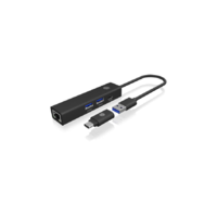 Icy Box Adapter IcyBox USB3.2 Gen1 Hub & Gigabit LAN 4-in-1 retail (IB-HUB1439-LAN)